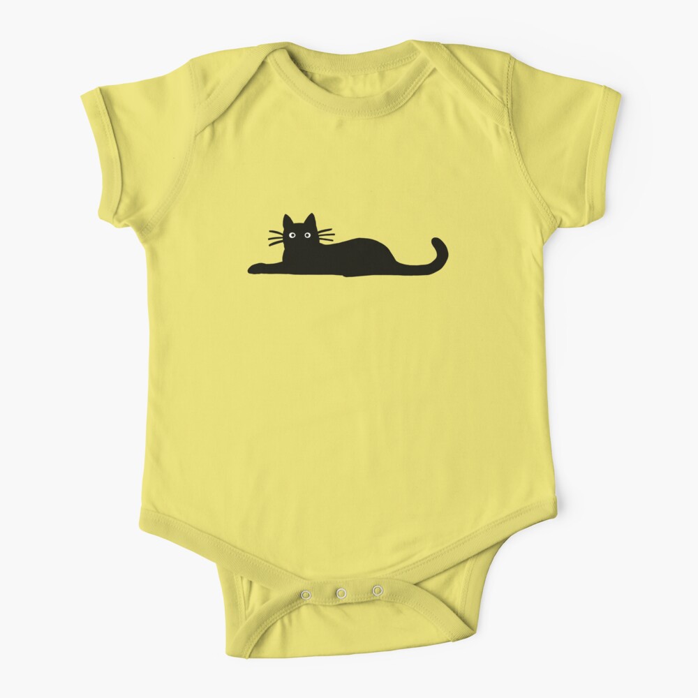 Black Cat Baby One-Piece