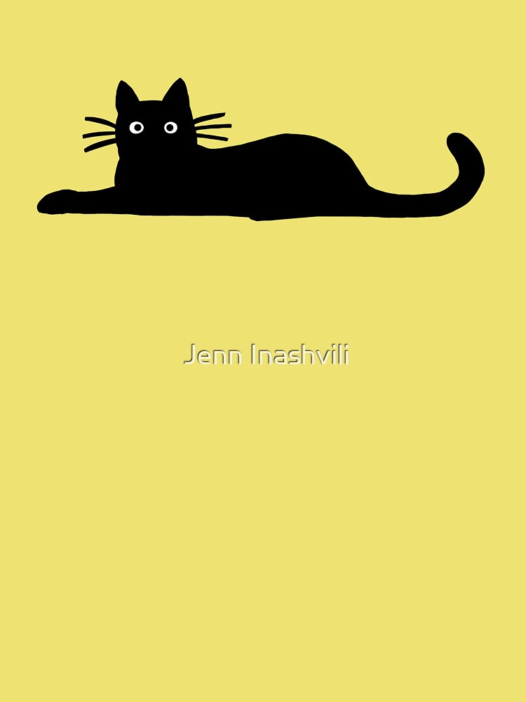 Black Cat Holding On Sticker for Sale by Jenn Inashvili