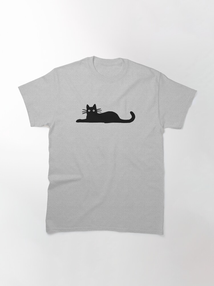 Classic T-Shirt, Black Cat designed and sold by Jenn Inashvili