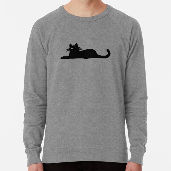 Peeking cat sweatshirt sale