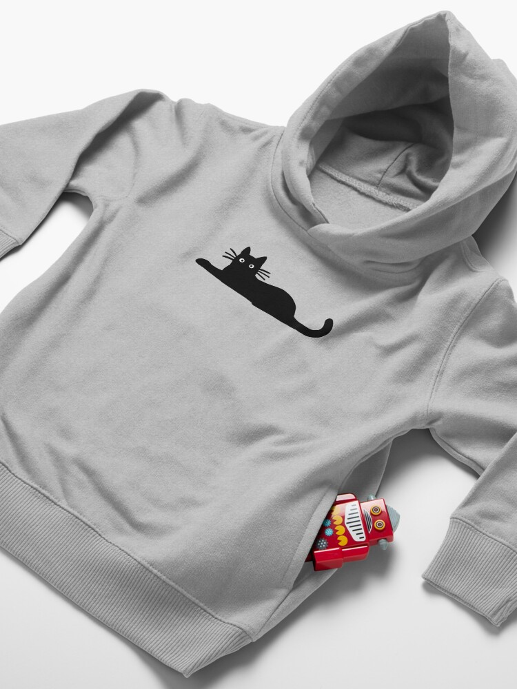 Alternate view of Black Cat Toddler Pullover Hoodie