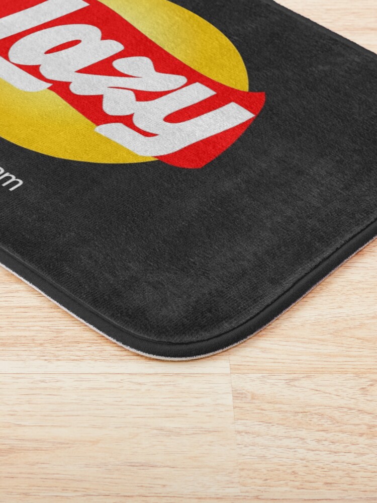 "Lazy Sour Cream & Onion Chips" Bath Mat by ELKaito Redbubble