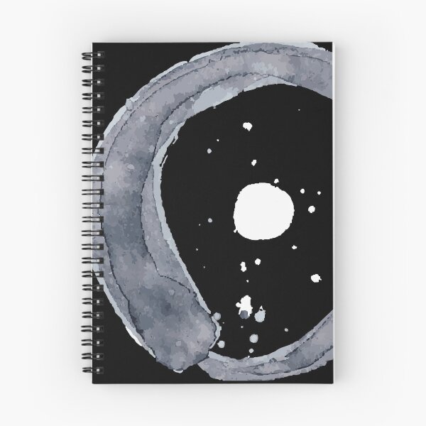 Artikelvorschau, Enso Aquarell in Grau- und Weißtönen entworfen und verkauft von Polishthestone.