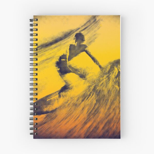 Item preview, Surfer Catching Wave at Sunset in 1980s Vintage Look designed and sold by Scotch Macaskill.