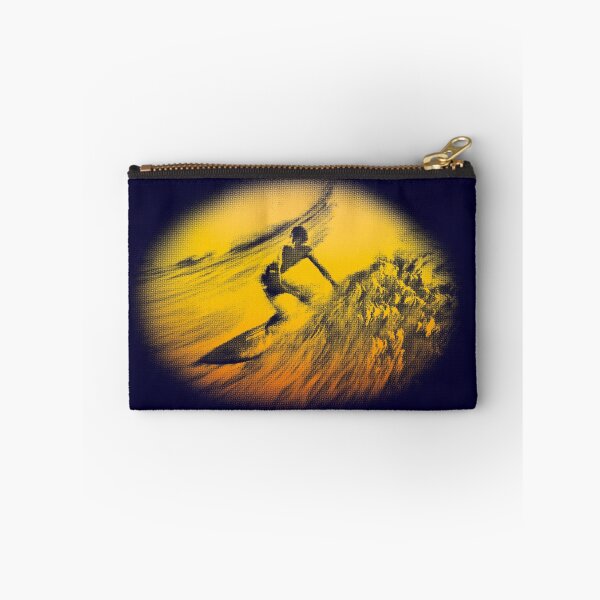 Item preview, Surfer Catching Wave at Sunset in 1980s Vintage Look designed and sold by Scotch Macaskill.