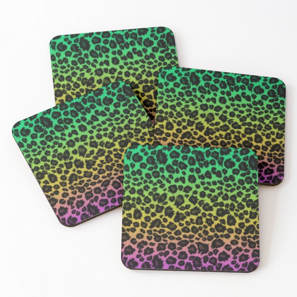 Item preview, Green Yellow Purple Leopard Skin designed and sold by HomeLivingCo.