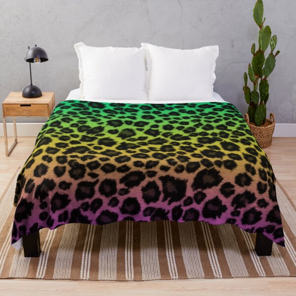 Item preview, Green Yellow Purple Leopard Skin designed and sold by HomeLivingCo.