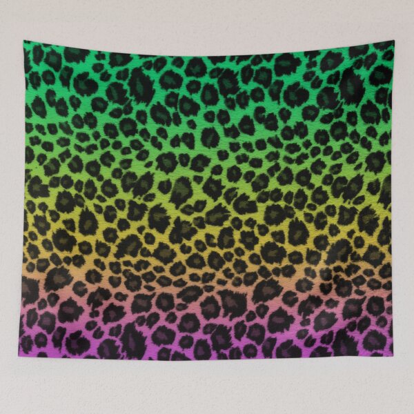 Item preview, Green Yellow Purple Leopard Skin designed and sold by HomeLivingCo.