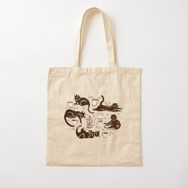 Item preview, Gouache Black Cats & Coffee designed and sold by TigaTiga.