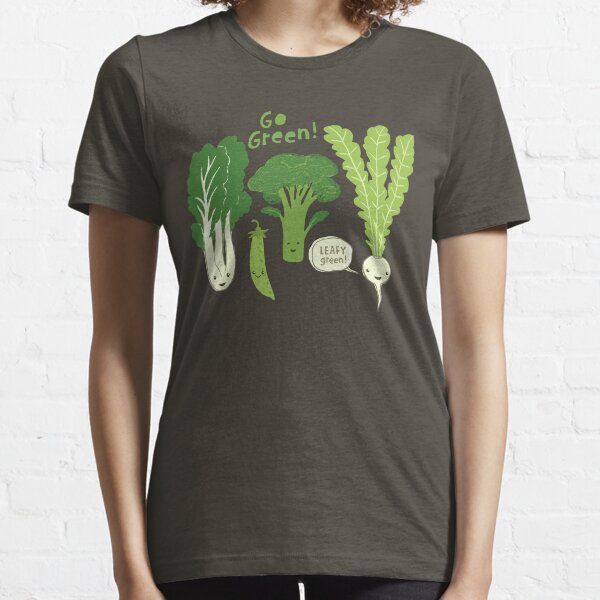 Go Green! (Leafy Green!) Happy Garden Vegetables Essential T-Shirt