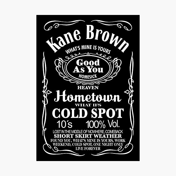 Kane Brown Wall Art Redbubble