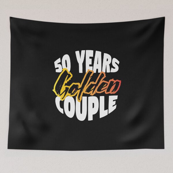 Item preview, Golden couple! Golden wedding anniversary designed and sold by Cutebutfunny.