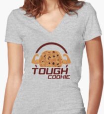 Tough Cookie Women's Fitted V-Neck T-Shirt