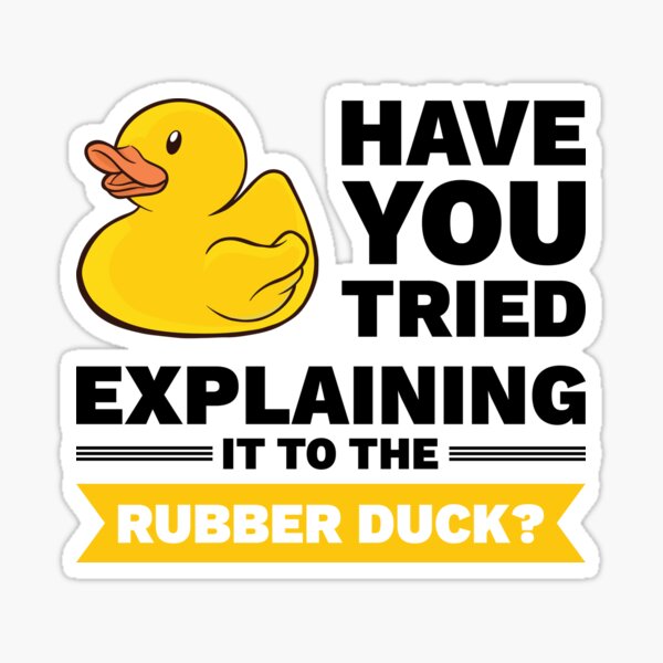 Developer Programming Duck Rubber Duck Sticker