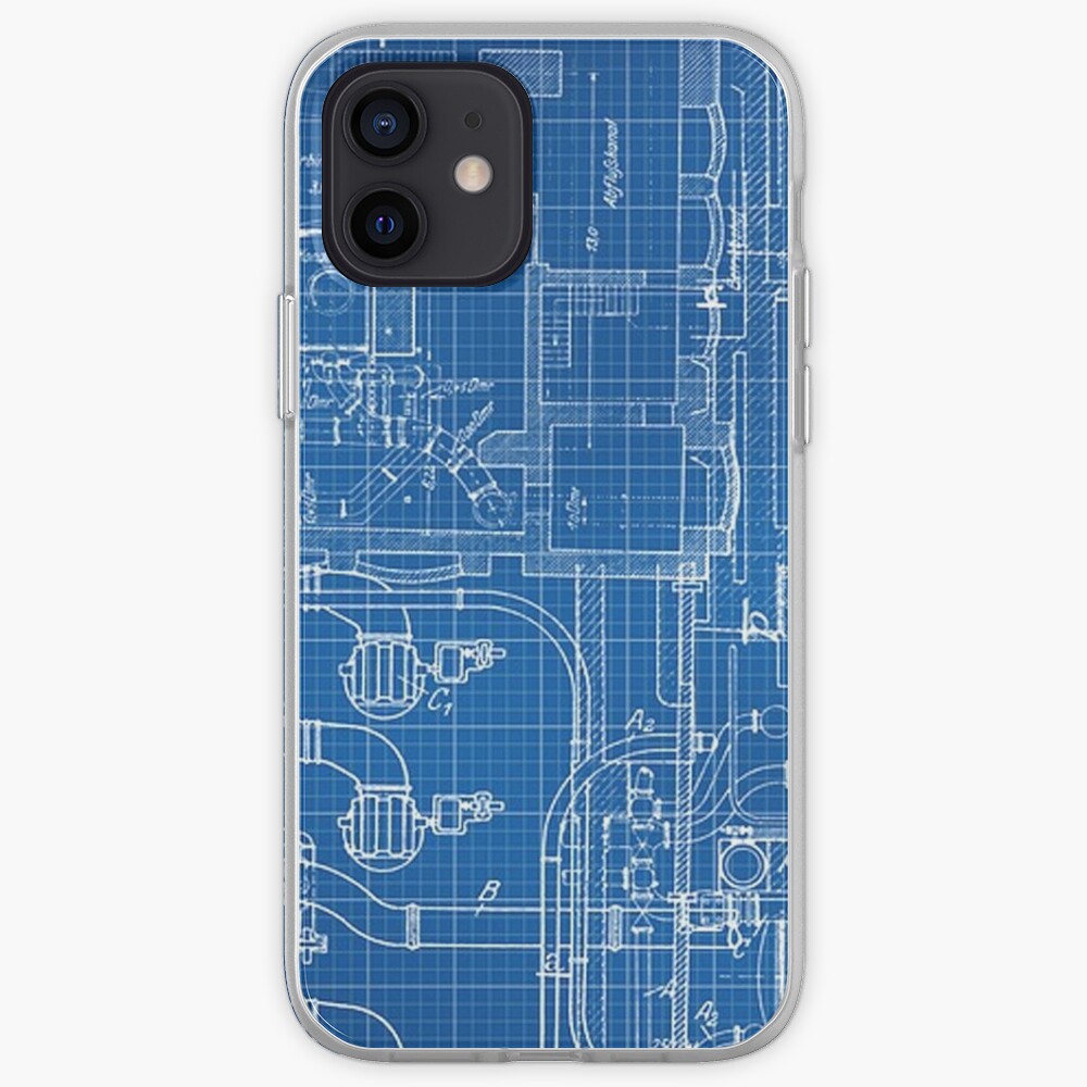 Blueprint Blueprints Iphone Case Cover By Tomsredbubble Redbubble