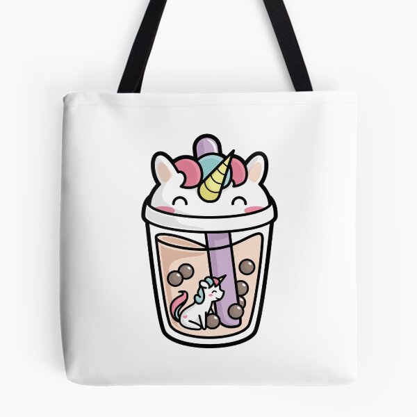 Item preview, Bubble Tea with Cute Kawaii Unicorn Inside designed and sold by BobaTeaMe.