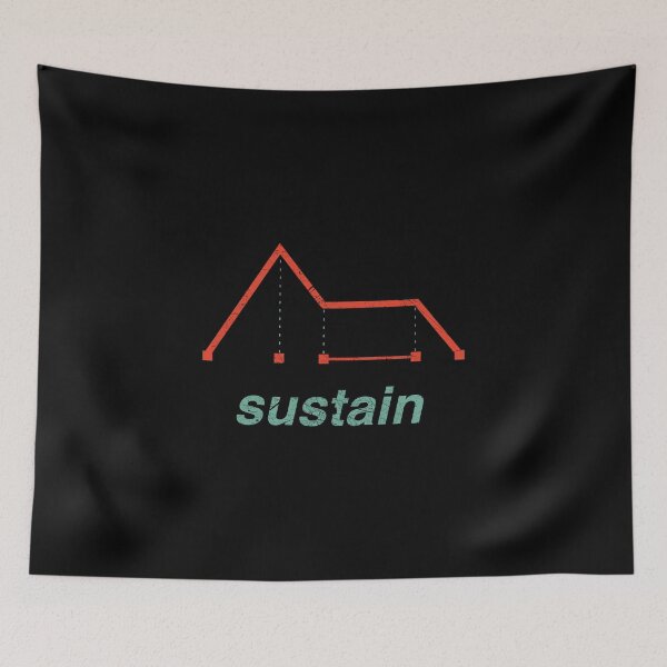 Item preview, Synthesizer Envelope - ADSR Nerd Analog Sustain design designed and sold by A-Fashion.