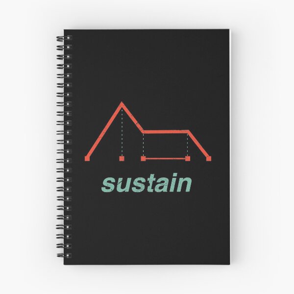 Item preview, Synthesizer Envelope - ADSR Nerd Analog Sustain design designed and sold by A-Fashion.