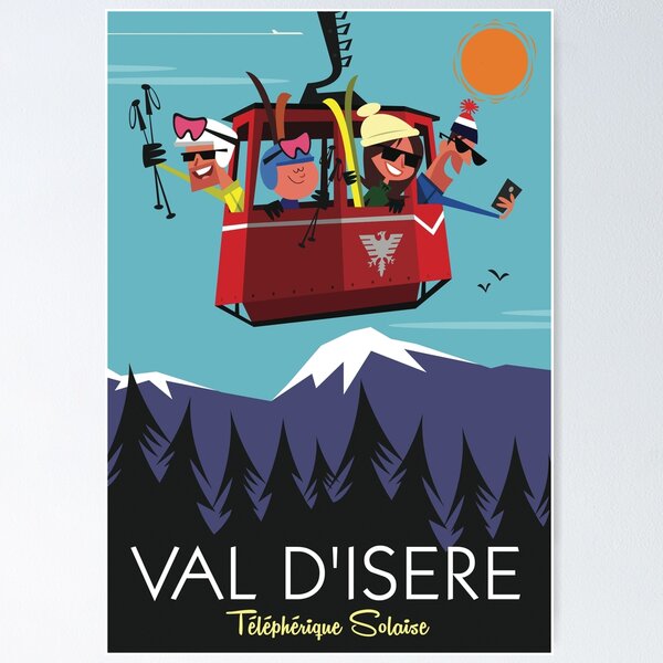 Artikel-Vorschau von Val D'Isere-Plakat, designt und verkauft von GAGodel.