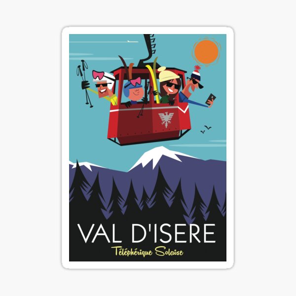 Val D'Isere poster Sticker