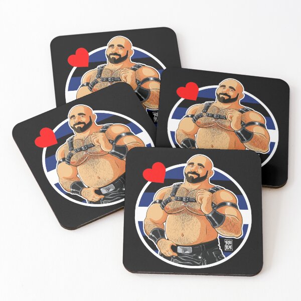 JIM LIKES LEATHER - DETAIL Coasters (Set of 4)