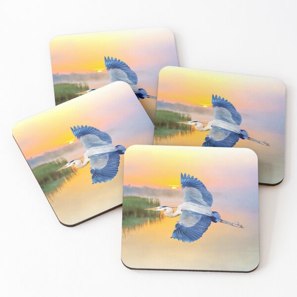 Item preview, Great Blue Heron at Sunset designed and sold by FineArtography.