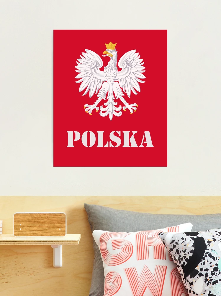 Impression photo for Sale avec l'œuvre « Pologne drapeau polonais