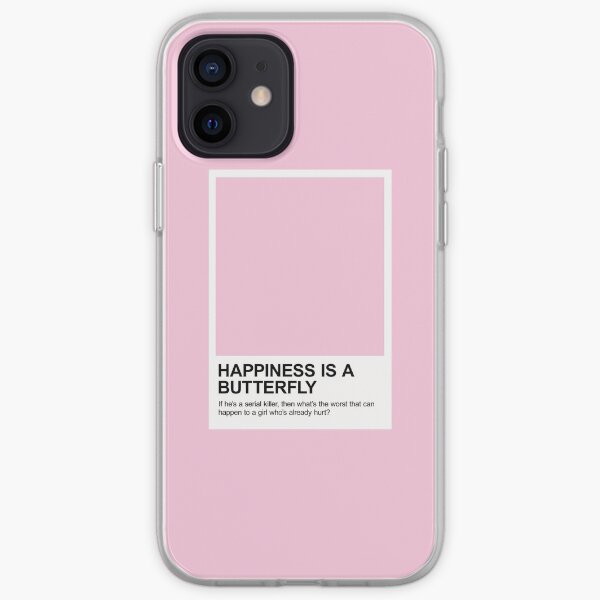La felicidad es una muestra de Butterfly Pantone Funda blanda para iPhone