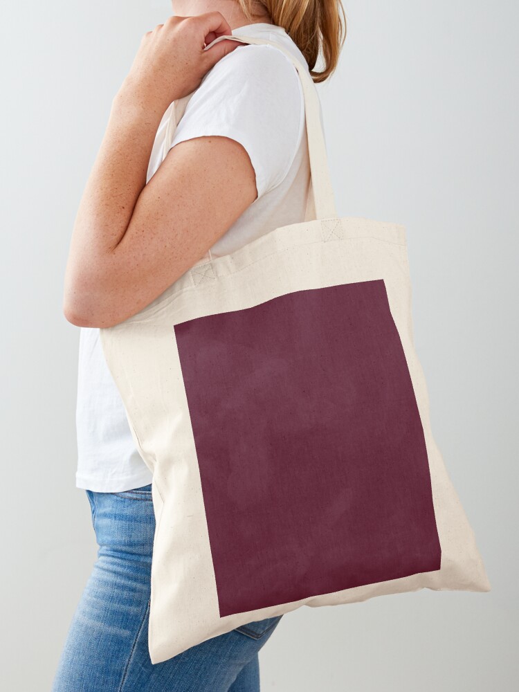 burgundy tote