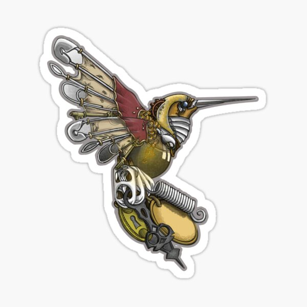 Artikel-Vorschau von Die Zeit vergeht: Steampunk-Kolibri, designt und verkauft von iampickledtink.