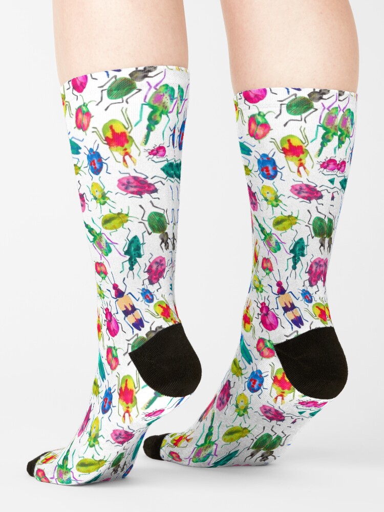 "Beetle Bugs" Socks for Sale by LIMEZINNIASDES Redbubble