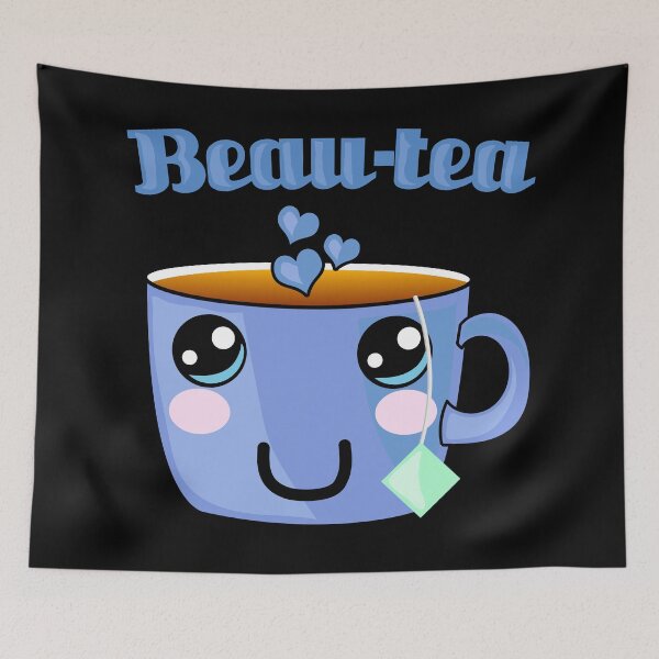 Item preview, Beau-tea - Beautiful tea pun design designed and sold by Kam-designs.
