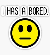 Bored Face Emoji Stickers | Redbubble