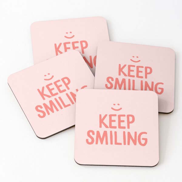Item preview, Keep Smiling - Pink Happy Quote designed and sold by blueskywhimsy.