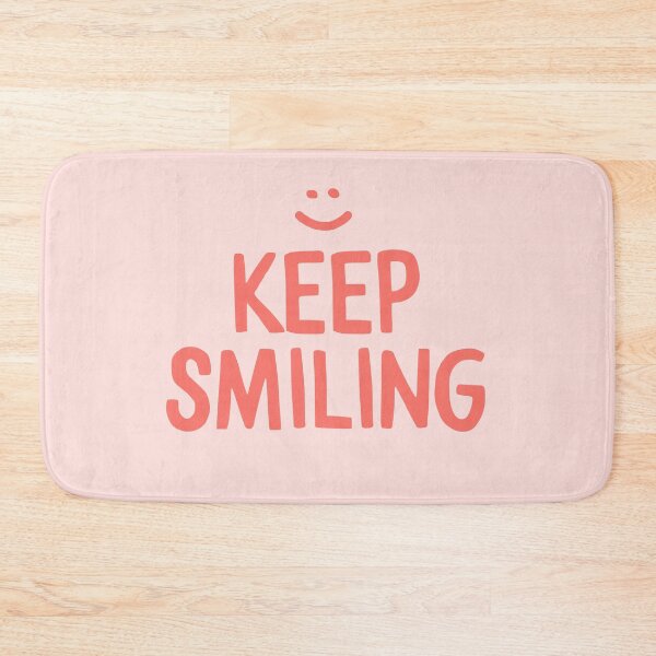 Item preview, Keep Smiling - Pink Happy Quote designed and sold by blueskywhimsy.