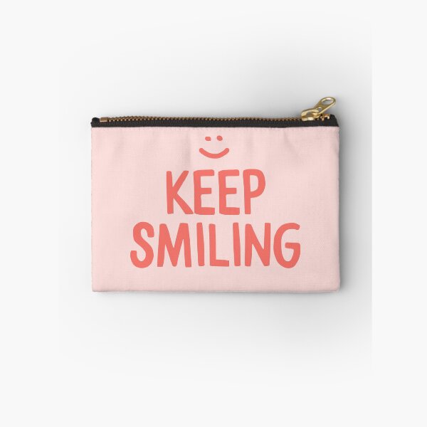 Item preview, Keep Smiling - Pink Happy Quote designed and sold by blueskywhimsy.