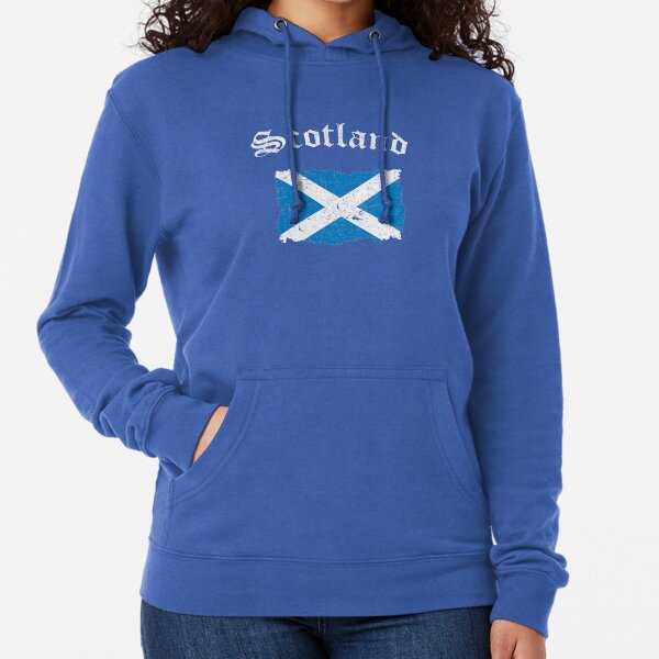 Vintage Scotland Flag - Retro Scottish Flag Lightweight Hoodie