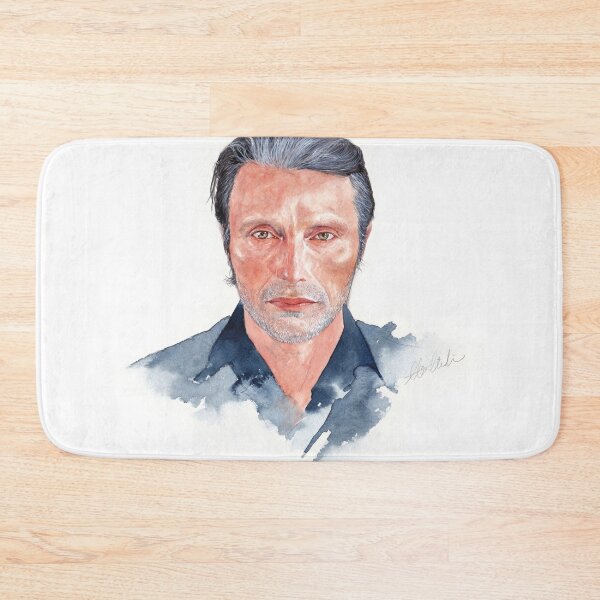 Artikelvorschau, Mads Mikkelsen / Sexiest Mann in Dänemark / Aquarell Portrait entworfen und verkauft von Lin Artist.