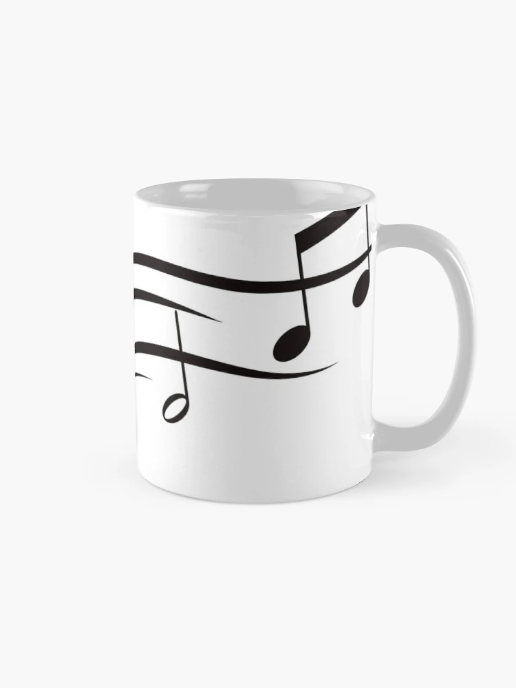 Music Note with Blank Banner Through It #1 Coffee Mug by CSA Images - Fine  Art America