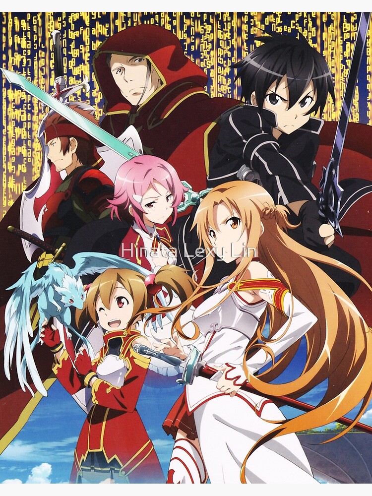 Sword Art Online Anime Best Posters Art Board Print By Lexylady Redbubble