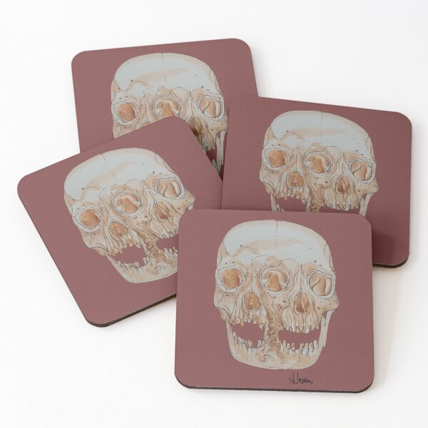 Item preview, Human Skull with Diprosopus   designed and sold by bluejayknits.