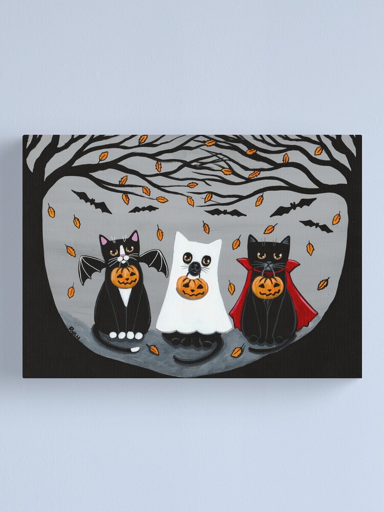 Alternate view of The Trick or Treaters Canvas Print
