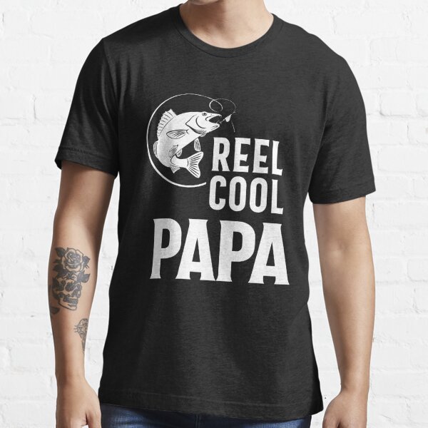 Reel Cool Papi Funny Fishing Grandpa  Essential T-Shirt for Sale by  cidolopez