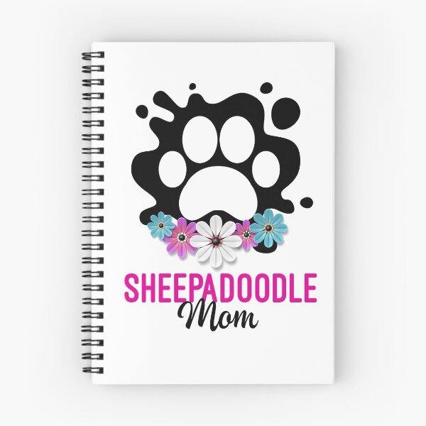 Item preview, Sheepadoodle Mom Dog Paw with Flowers designed and sold by monicacarr.