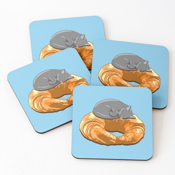 Item preview, Croissant Grey Cat designed and sold by CCCDesign.