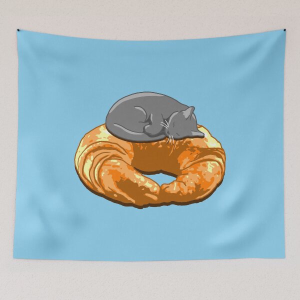 Item preview, Croissant Grey Cat designed and sold by CCCDesign.