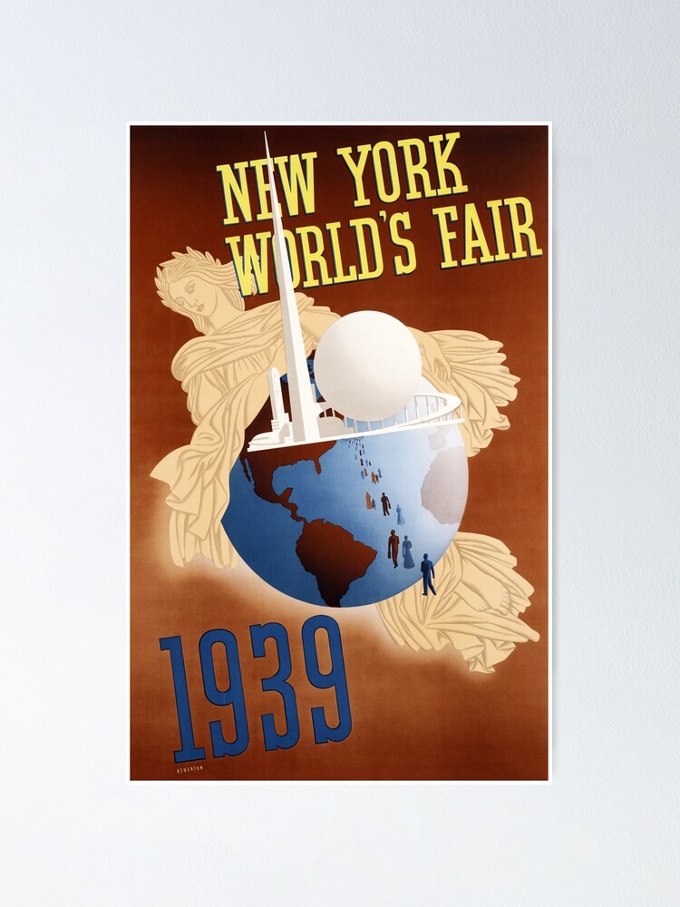 new york worlds fair vintage poster