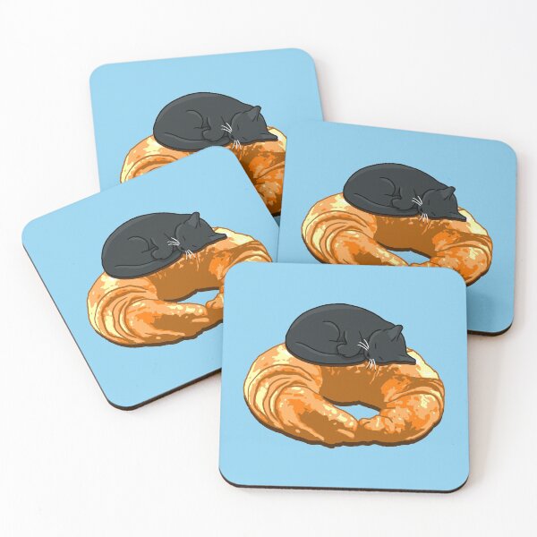 Item preview, Croissant Black Cat designed and sold by CCCDesign.