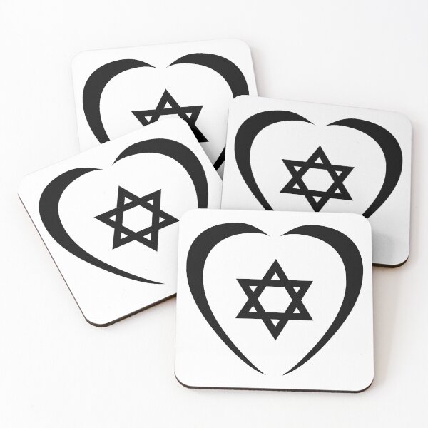 Item preview, Jewish Heart Third Culture Series (Black)  designed and sold by Carbon-Fibre Media.