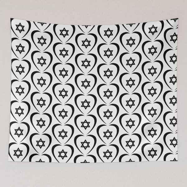 Item preview, Jewish Heart Third Culture Series (Black)  designed and sold by Carbon-Fibre Media.